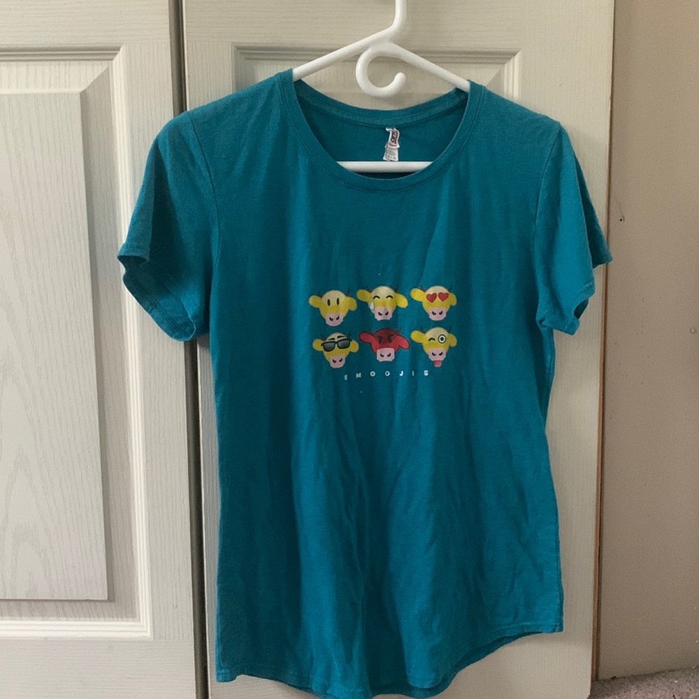 emoojis teal shirt